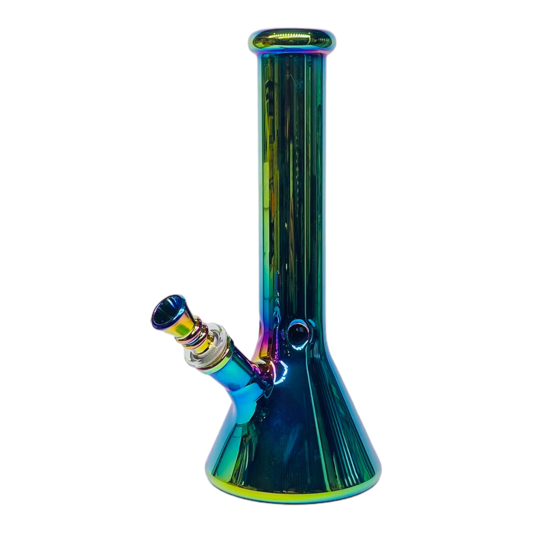 best 10 Inch Green Rainbow Beaker Base Glass Bong
