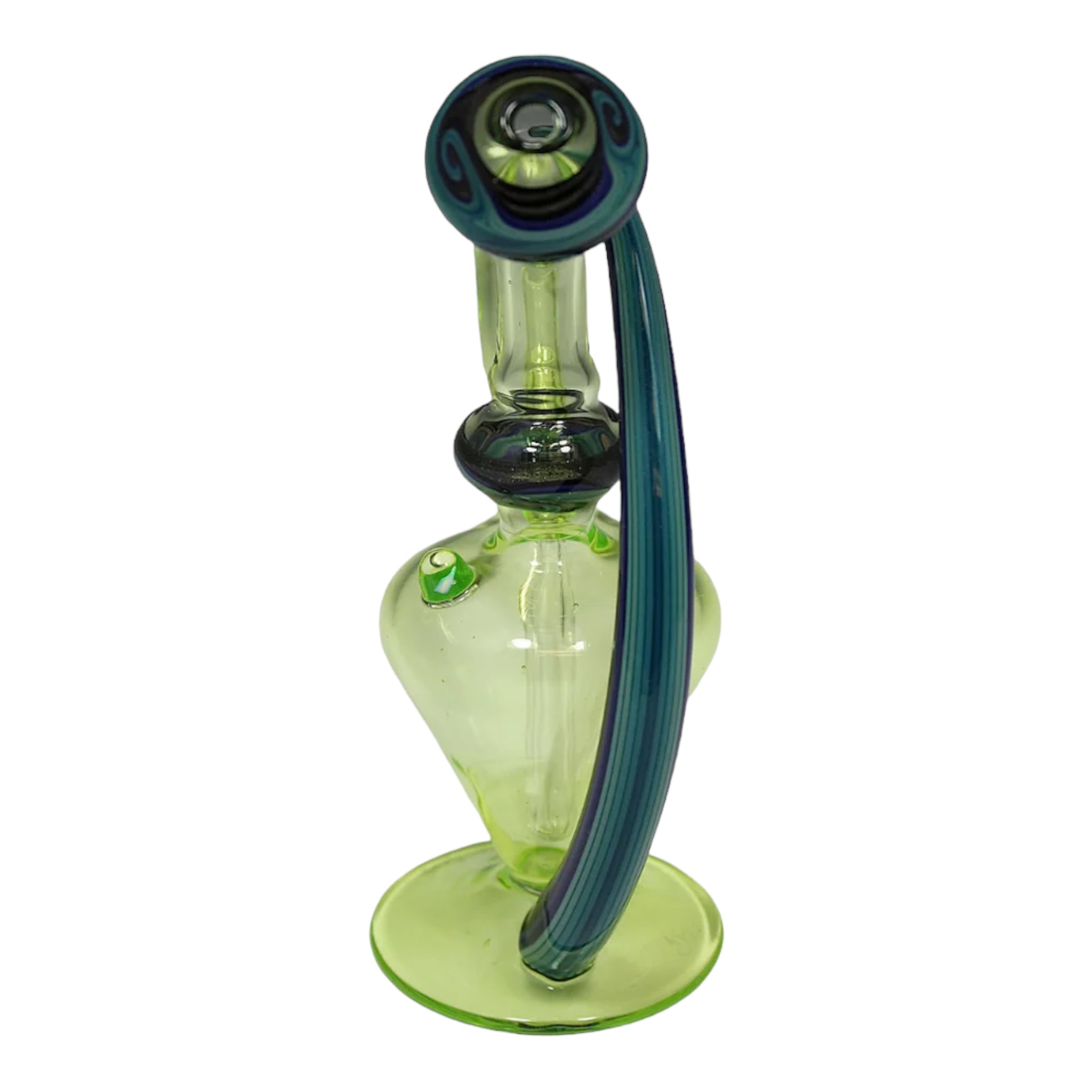 Alex Inwood Lamp Dab Rig Sublime Green And Black Horn