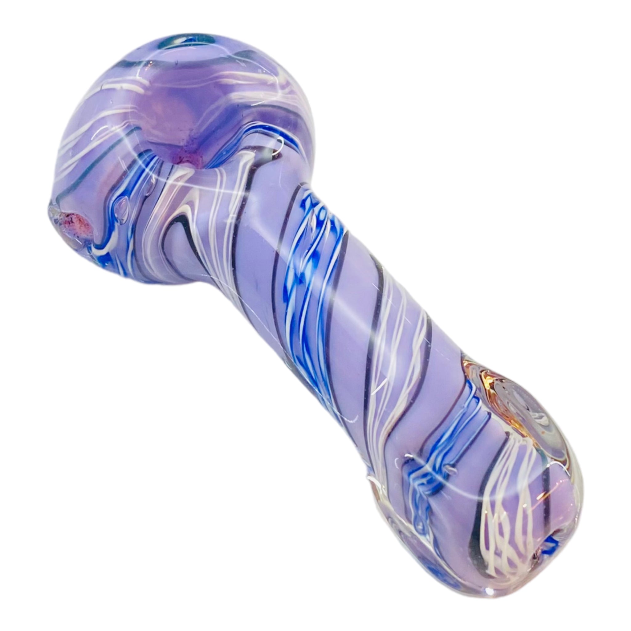 purple hand pipe with square mouthpiece