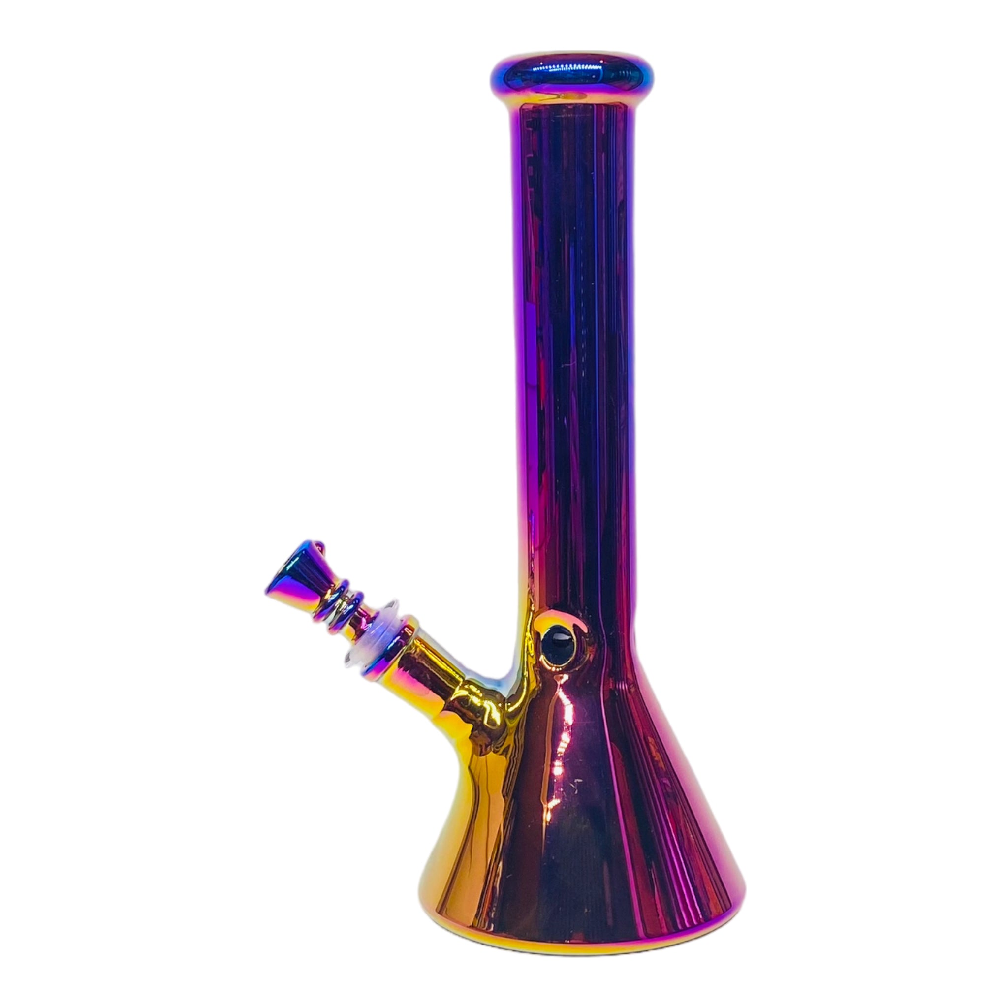 10 Inch Purple Rainbow Beaker Base Glass Bong