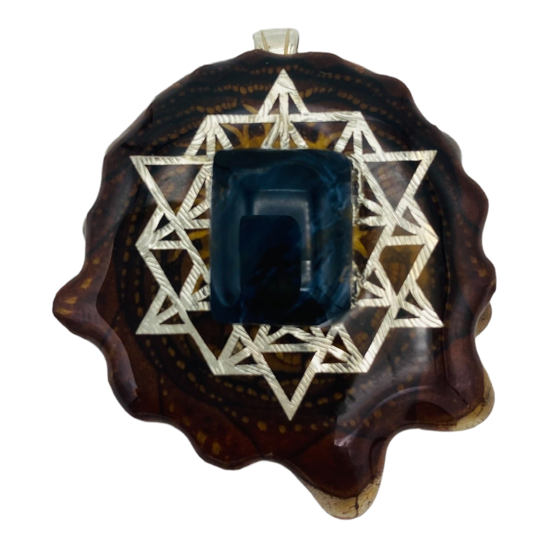Third Eye Pinecones - Blue Pietersite With Silver Tetrahedron - Large