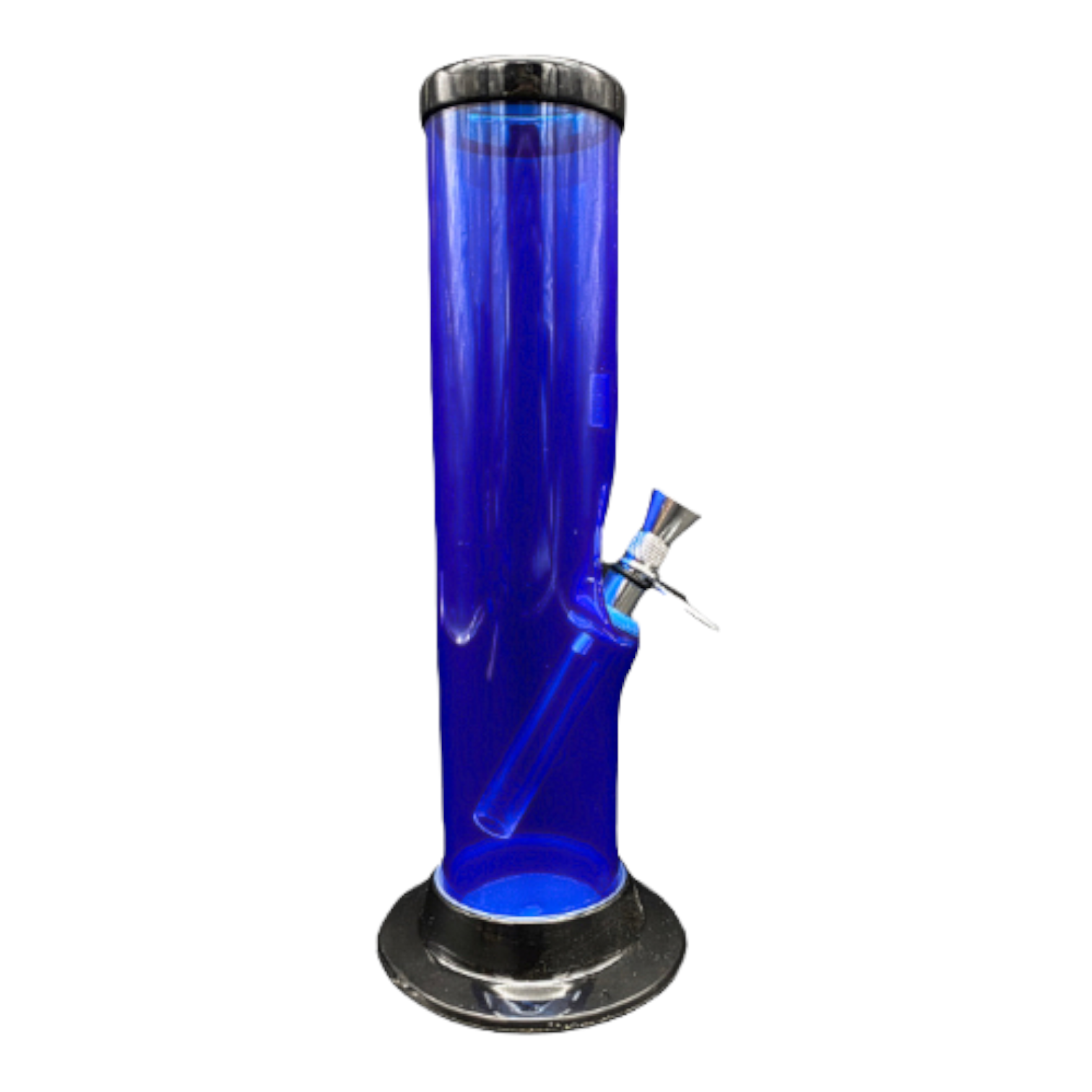 plastic Bong Straight 9 Inches Blue