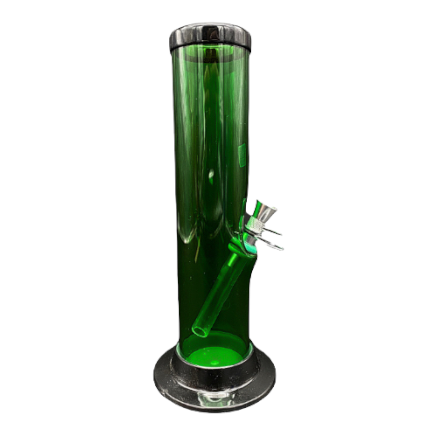 plastic Bong Straight 9 Inches Green