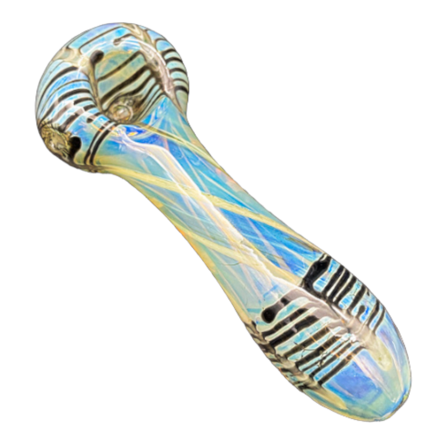 Glass Hand Pipes - Large Fume And Color Explosion Glass Hand Pipe 