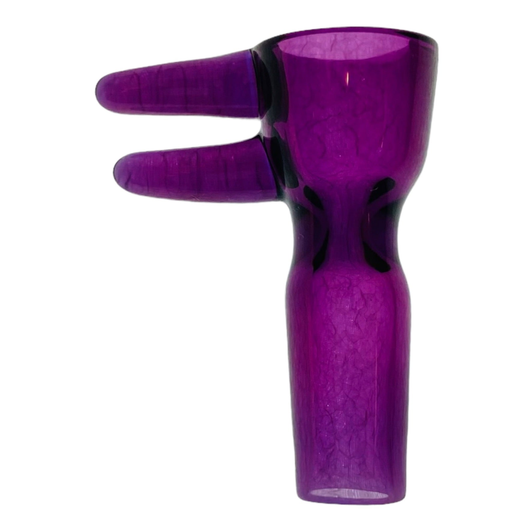 Optera Glass - Dark Purple With Purple Handle - 14mm Bowl Piece