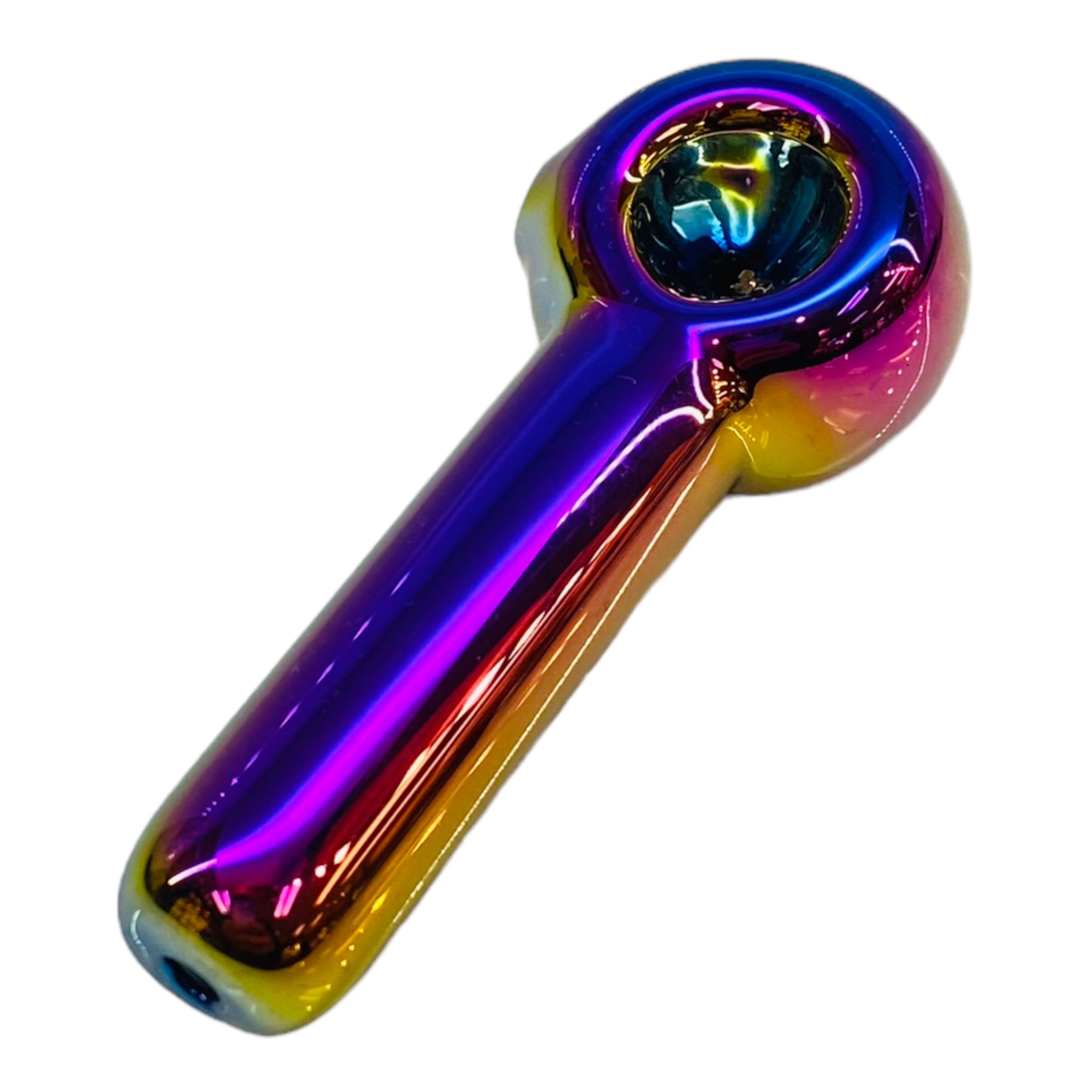 Small Rainbow Spoon Glass Hand Pipe