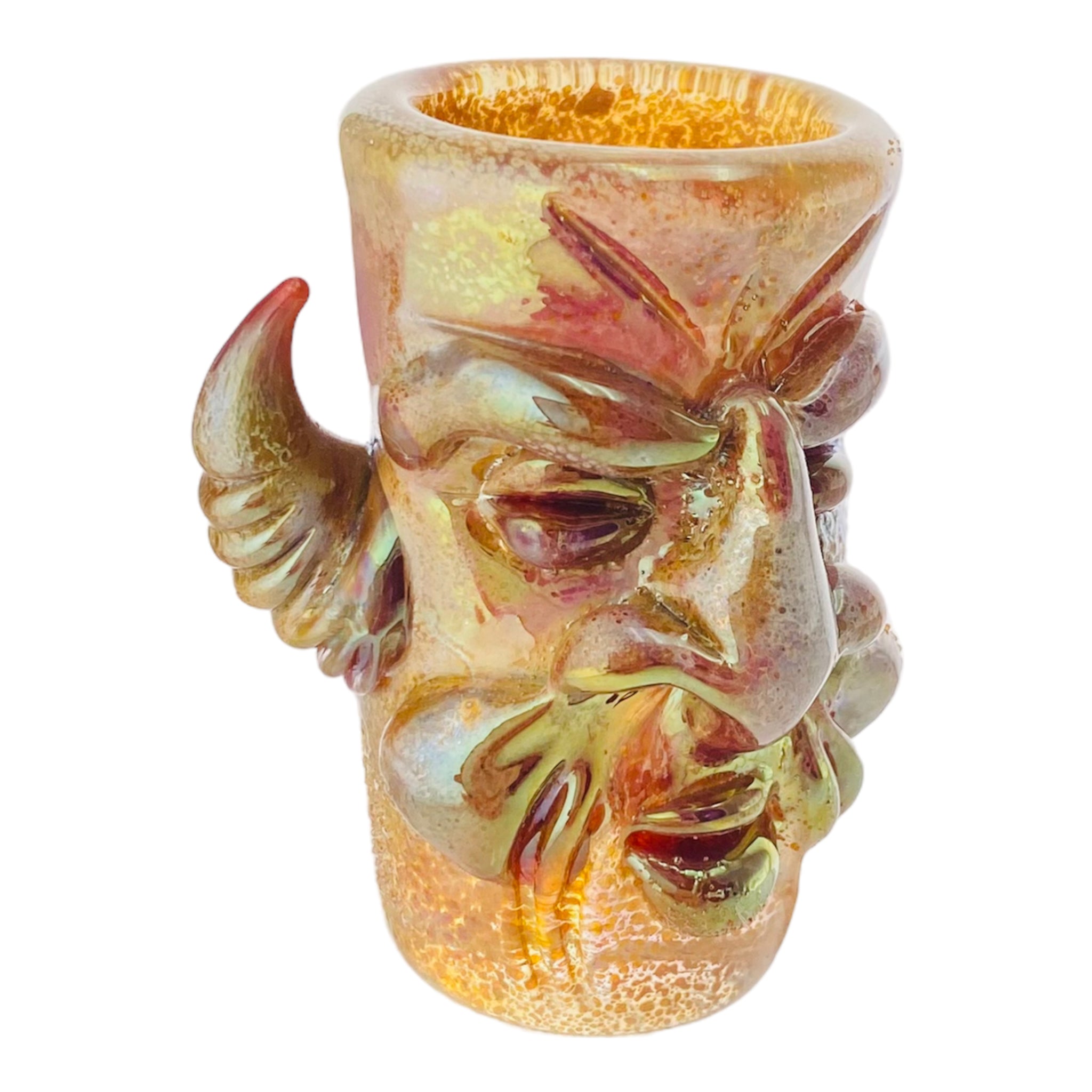 Eli Mazet Glass - Hand Sculpted Face Shot Glass