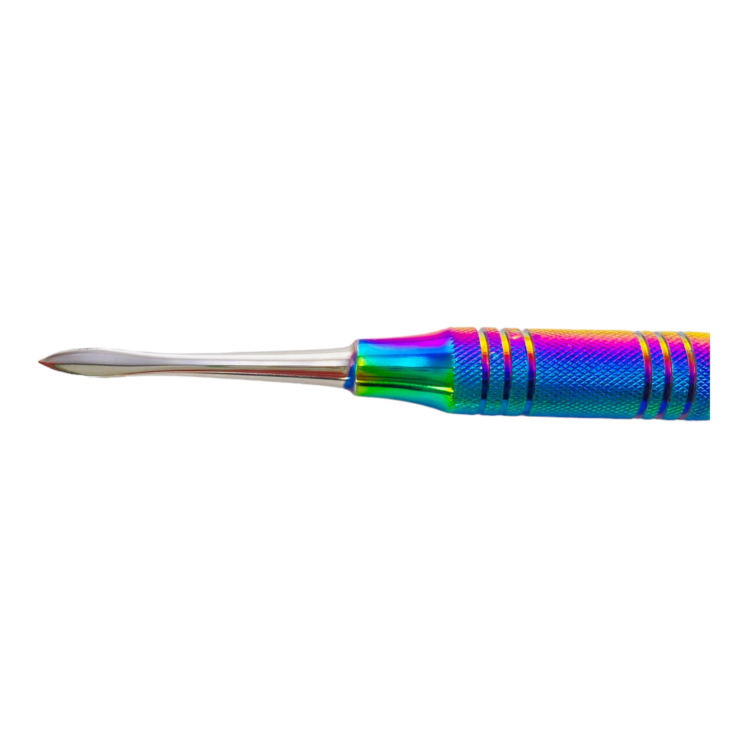 Skilletools - Honeybun - Rainbow Anodized Stainless Steel Double Sided Dab Tool