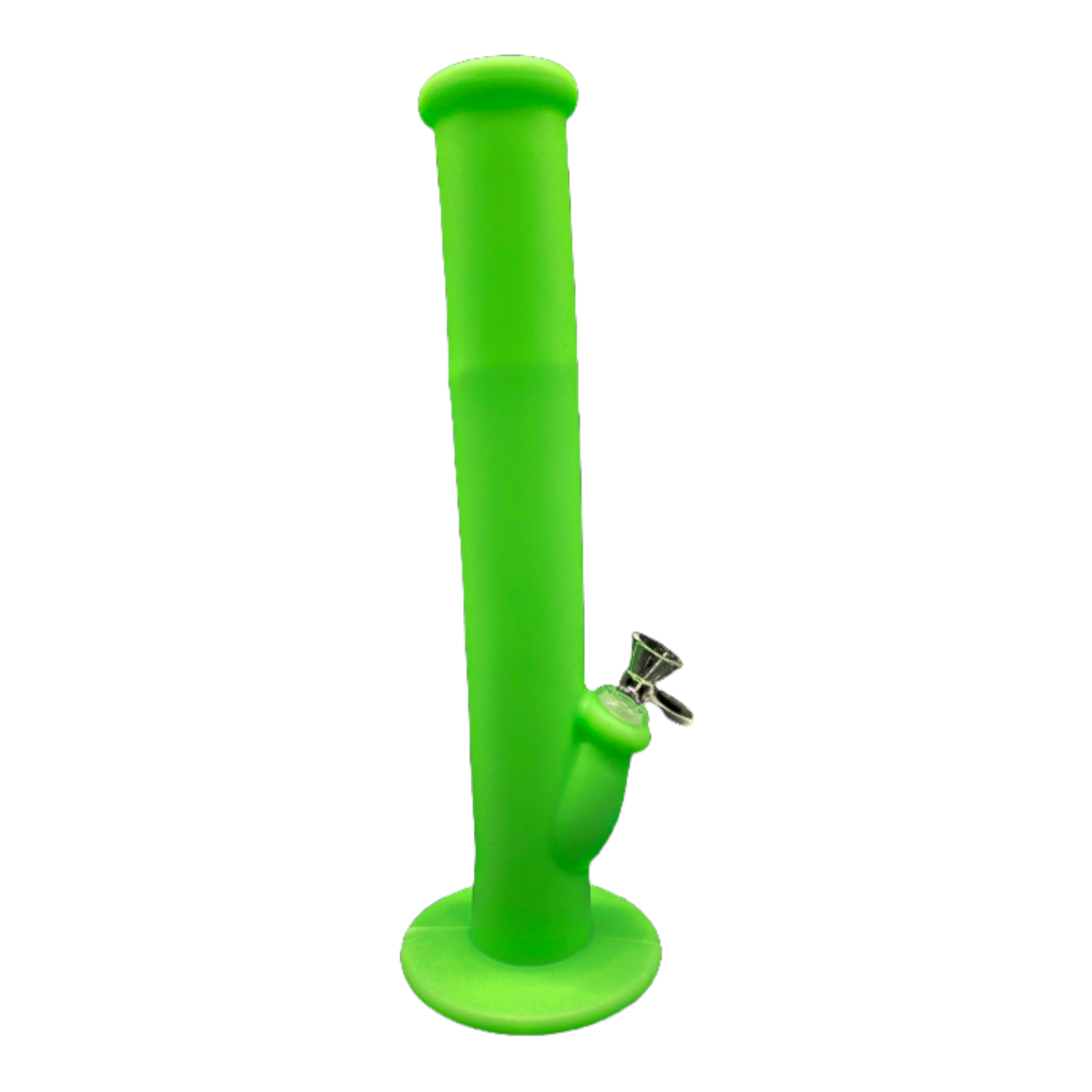 12 Inch Silicone Straight Bong Green