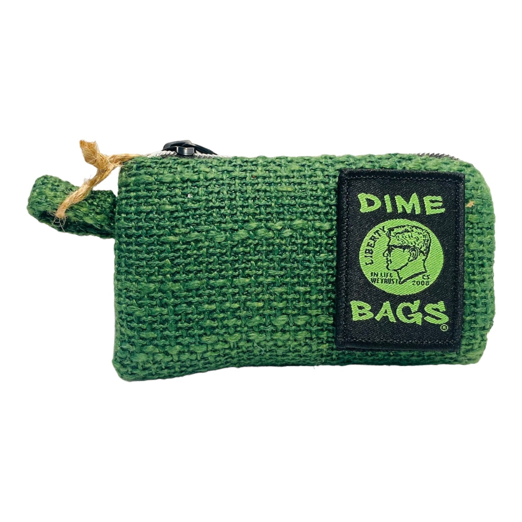 green Dimebag - 5" Padded Zip Pouch