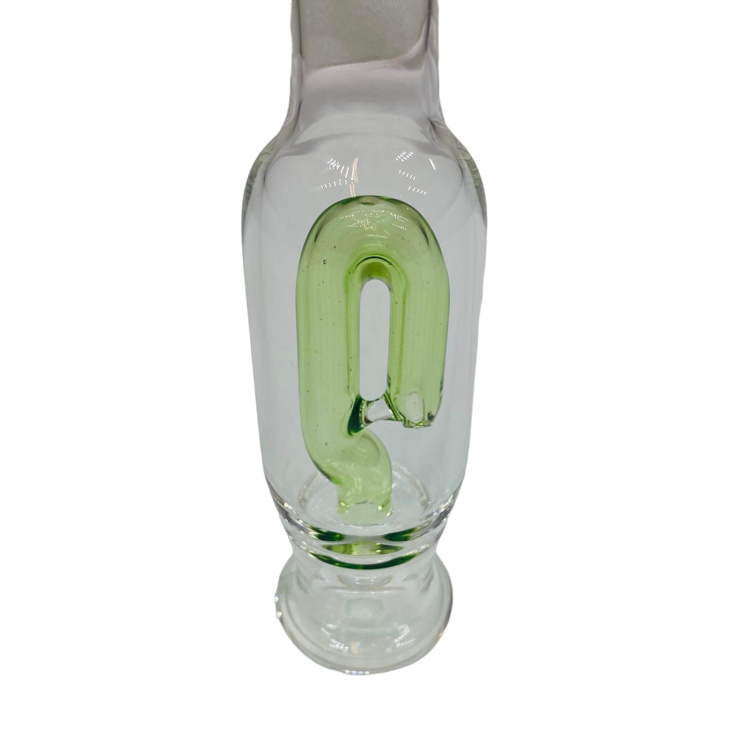 Green Puffco Peak Glass Attachment Handmade By N3RD Glass