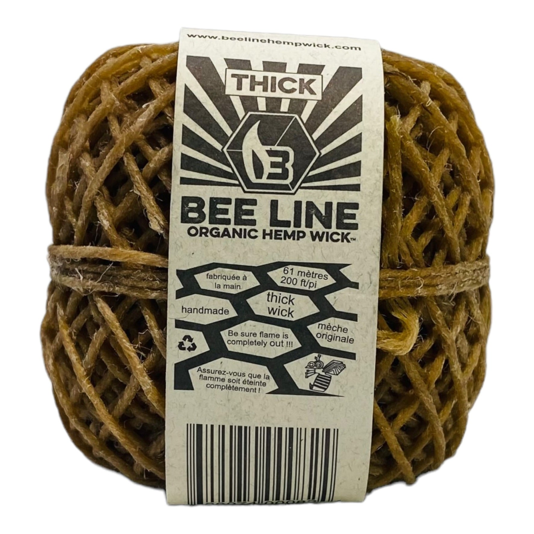 Beeline Hemp Wick - Thick Wick Spool