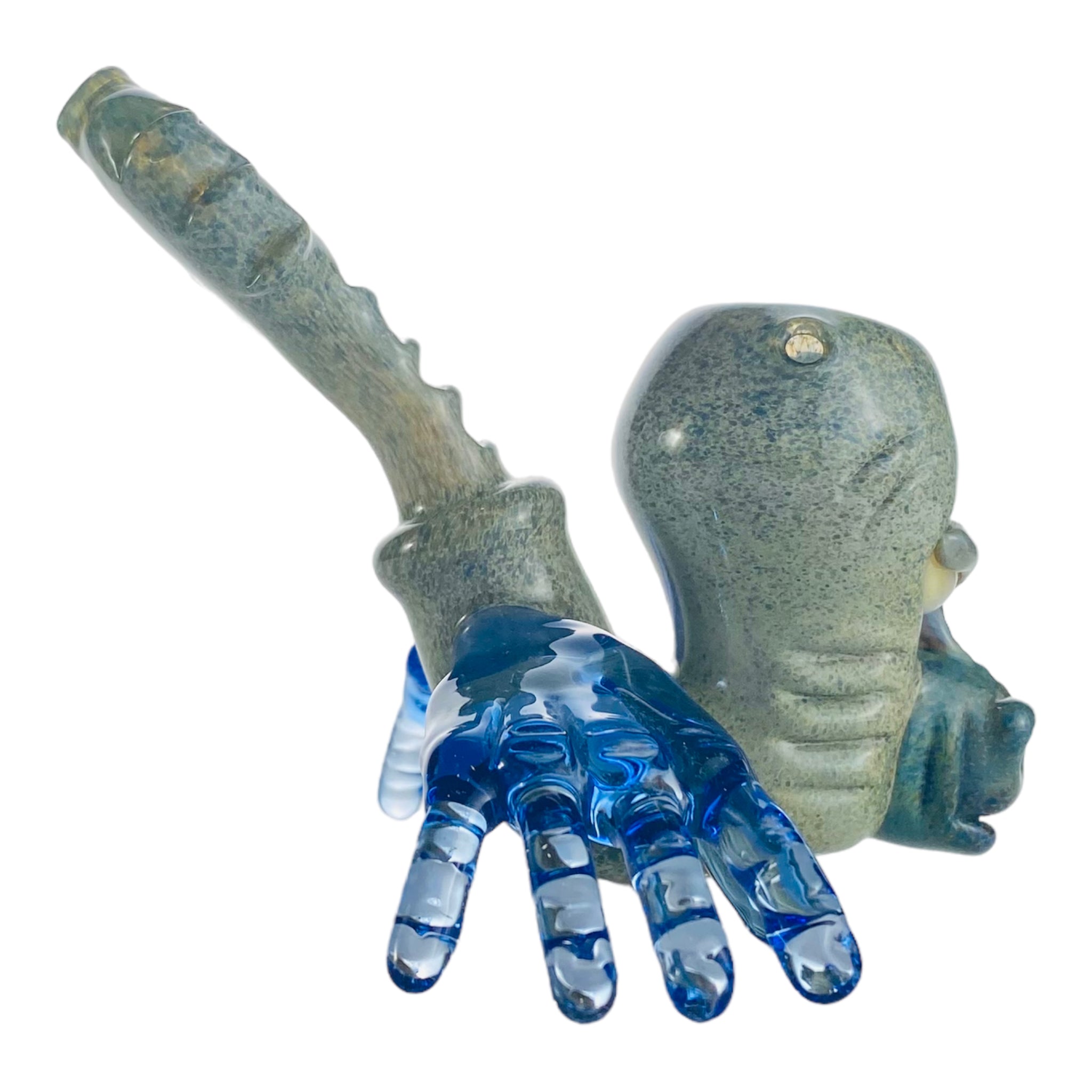 Ben O'Neil Glass - Sculpted Face Glass Sherlock With Blue Hands