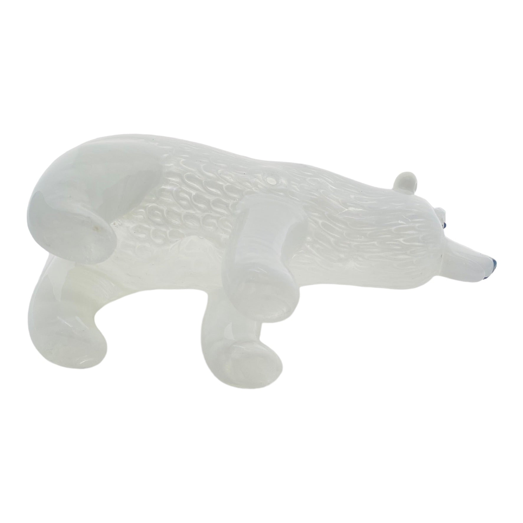 Daniel's Glass Art - Polar Bear Glass Dry Hand Pipe