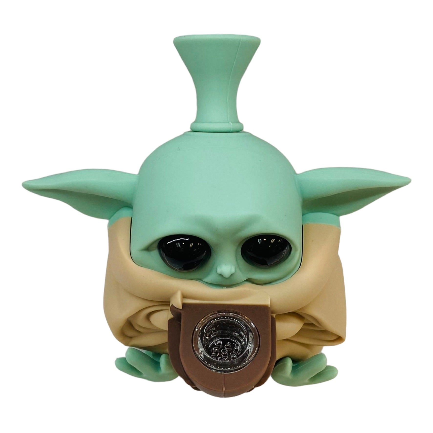 Silicone Baby Yoda hand pipe