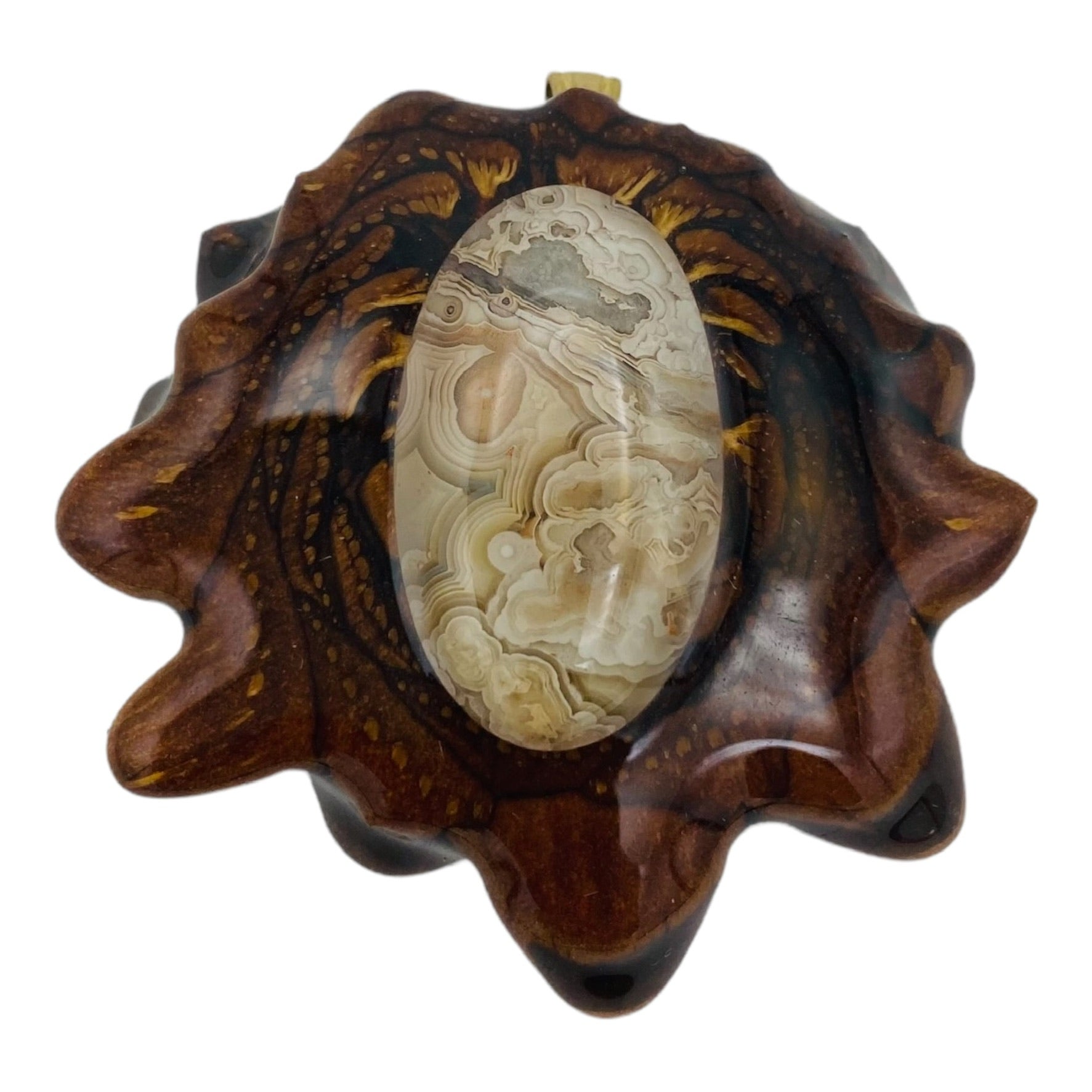 Third Eye Pinecones - Crazy Lace Agate - Large