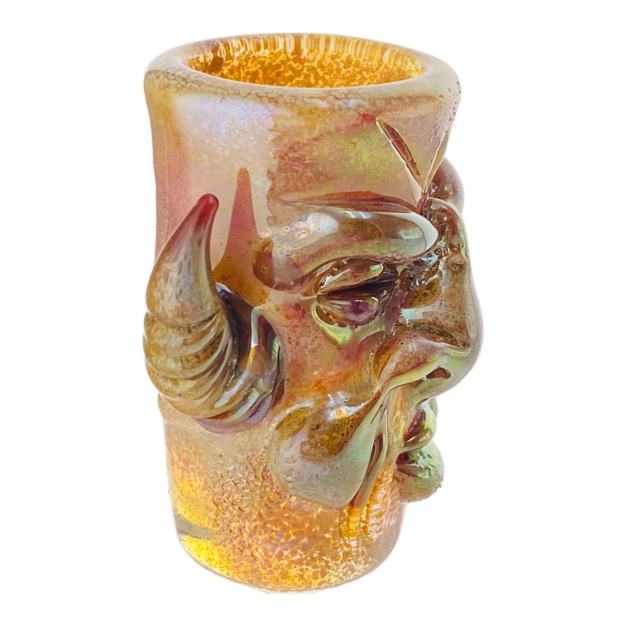 Eli Mazet Glass - Hand Sculpted Face Shot Glass