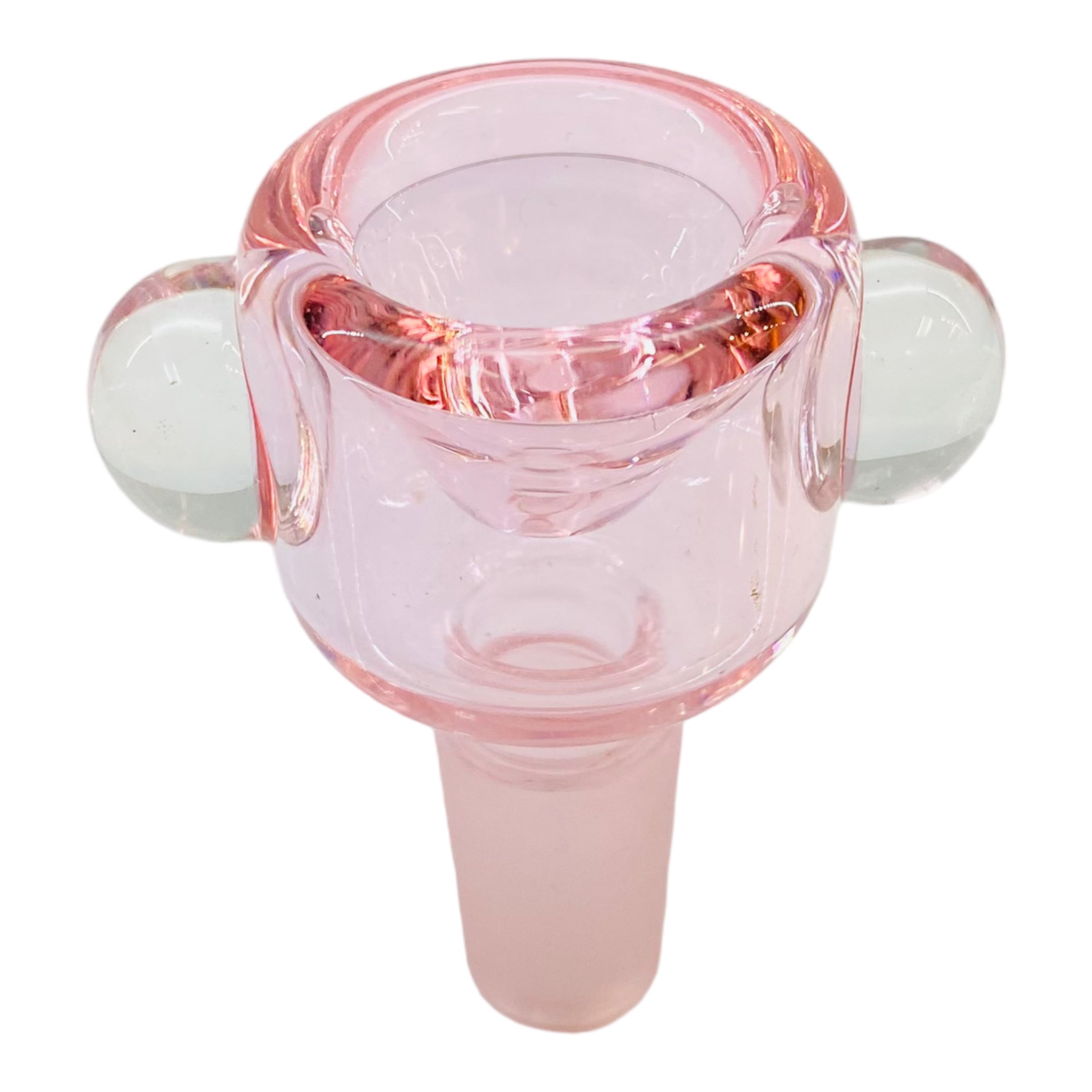 14mm Flower Bowl - Tall Straight Wall Bubble Bong Bowl Piece - Pink