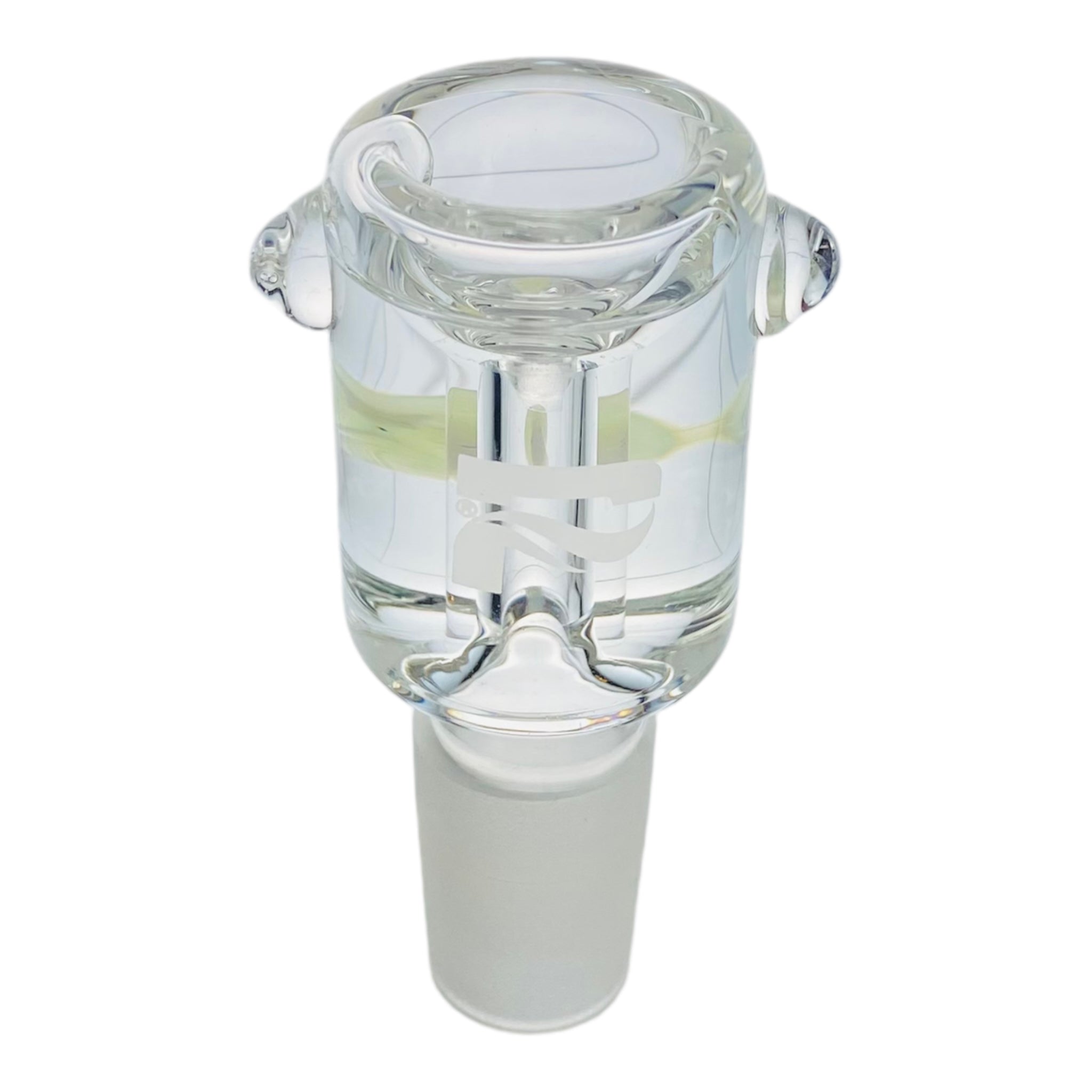 Pulsar Glass - 18mm Flower Bowl - Glycerin Chamber Bong Bowl Piece - Clear
