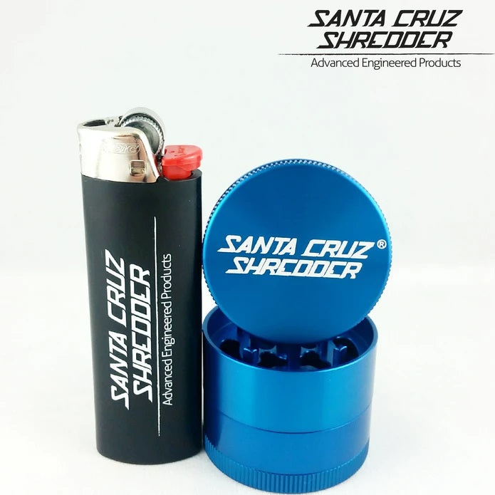 best grinder for weed Santa Cruz Shredder Grinder Small 4 Piece Blue for sale