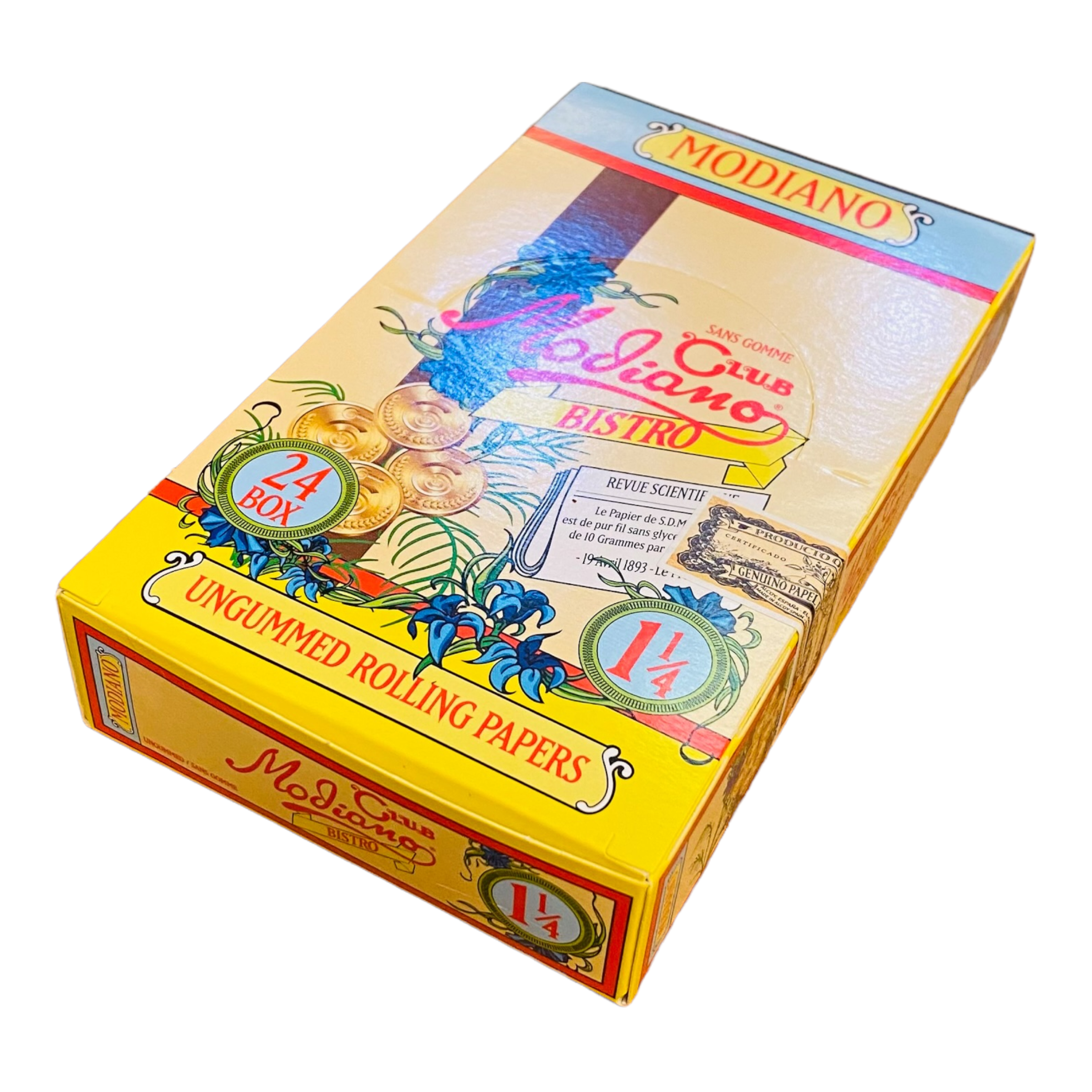 Club Modiano - BOX Of 1.25 UnGummed Papers - 24 Pack Box