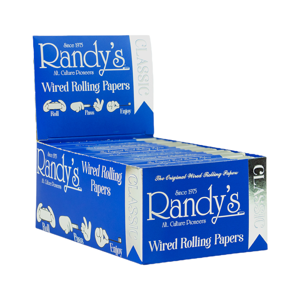 Randy's - BOX Of 1.25 Wired Rolling Papers - 25 Pack Box