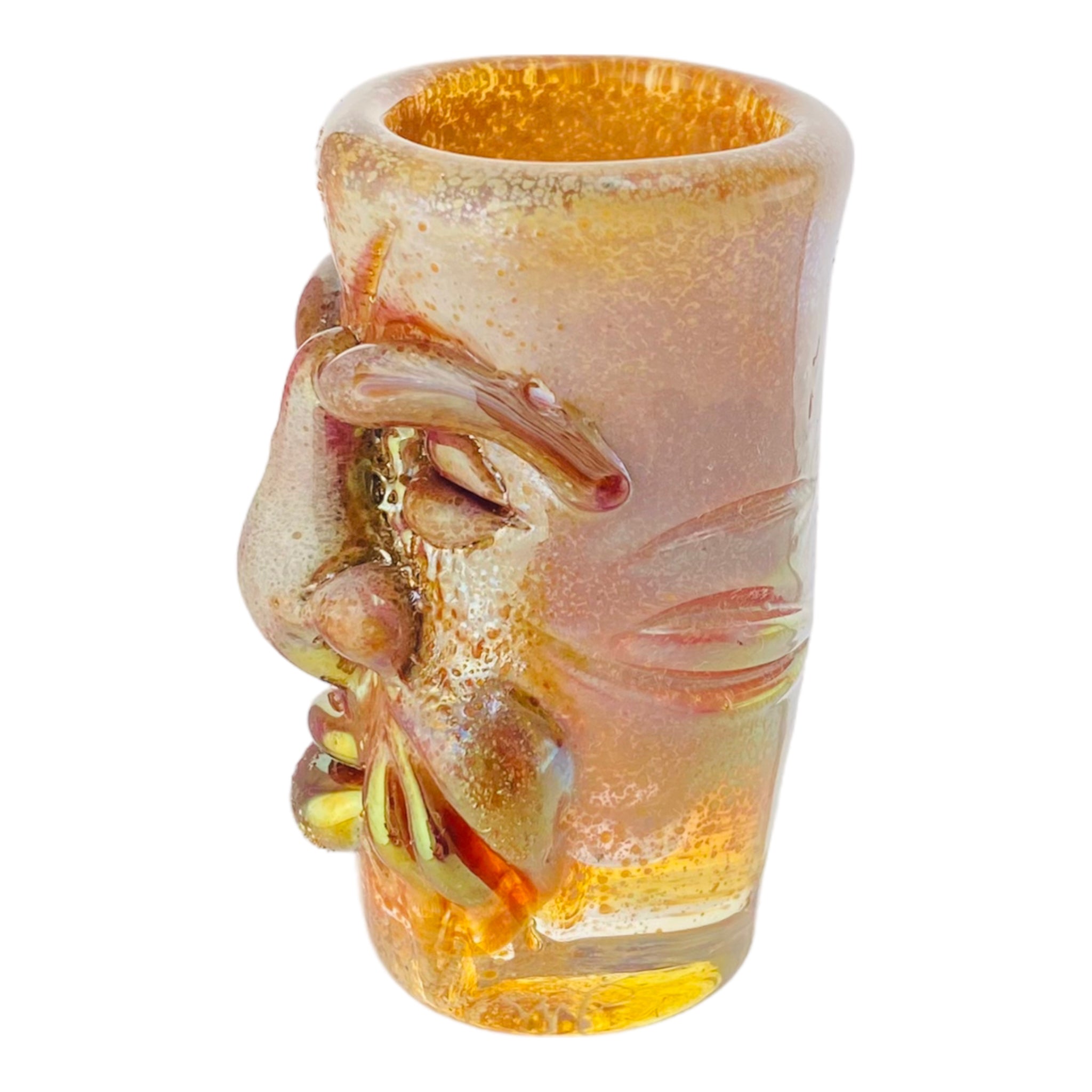 Eli Mazet Glass - Hand Sculpted Face Shot Glass