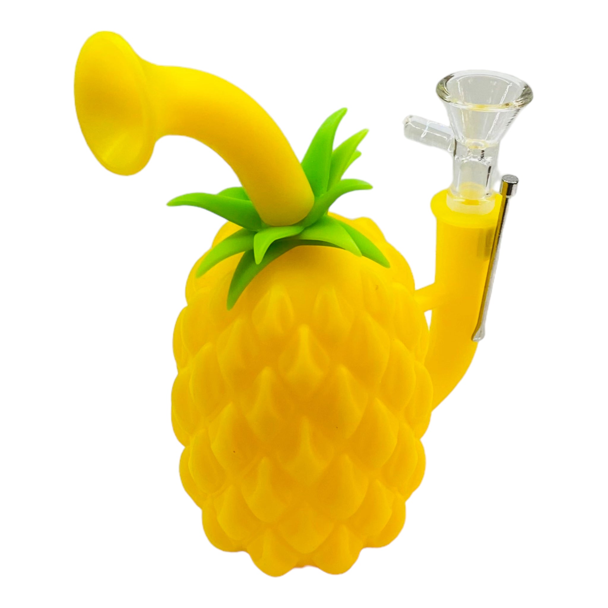 best Pineapple Express Silicone Bubbler Bong With Magnetic Tool Holder