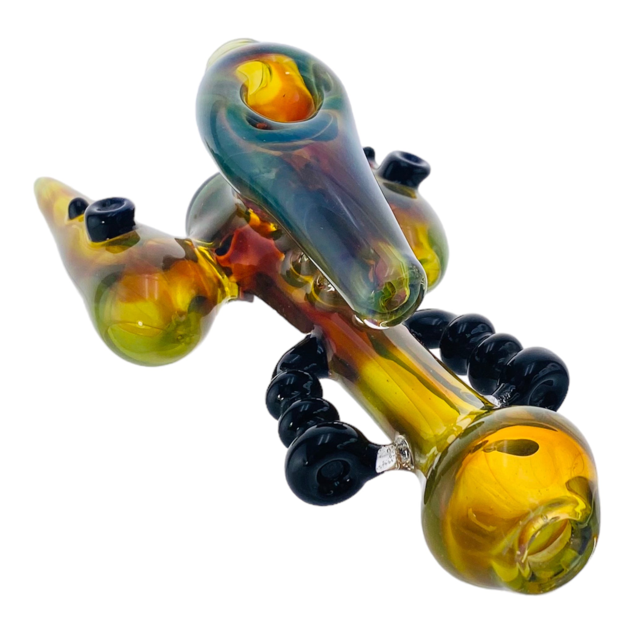 Alientech Pod Racer Glass Steam Roller Hand Pipe is a custom-made pipe Featuring a unique pod racer shape and made from robust Alientech glass