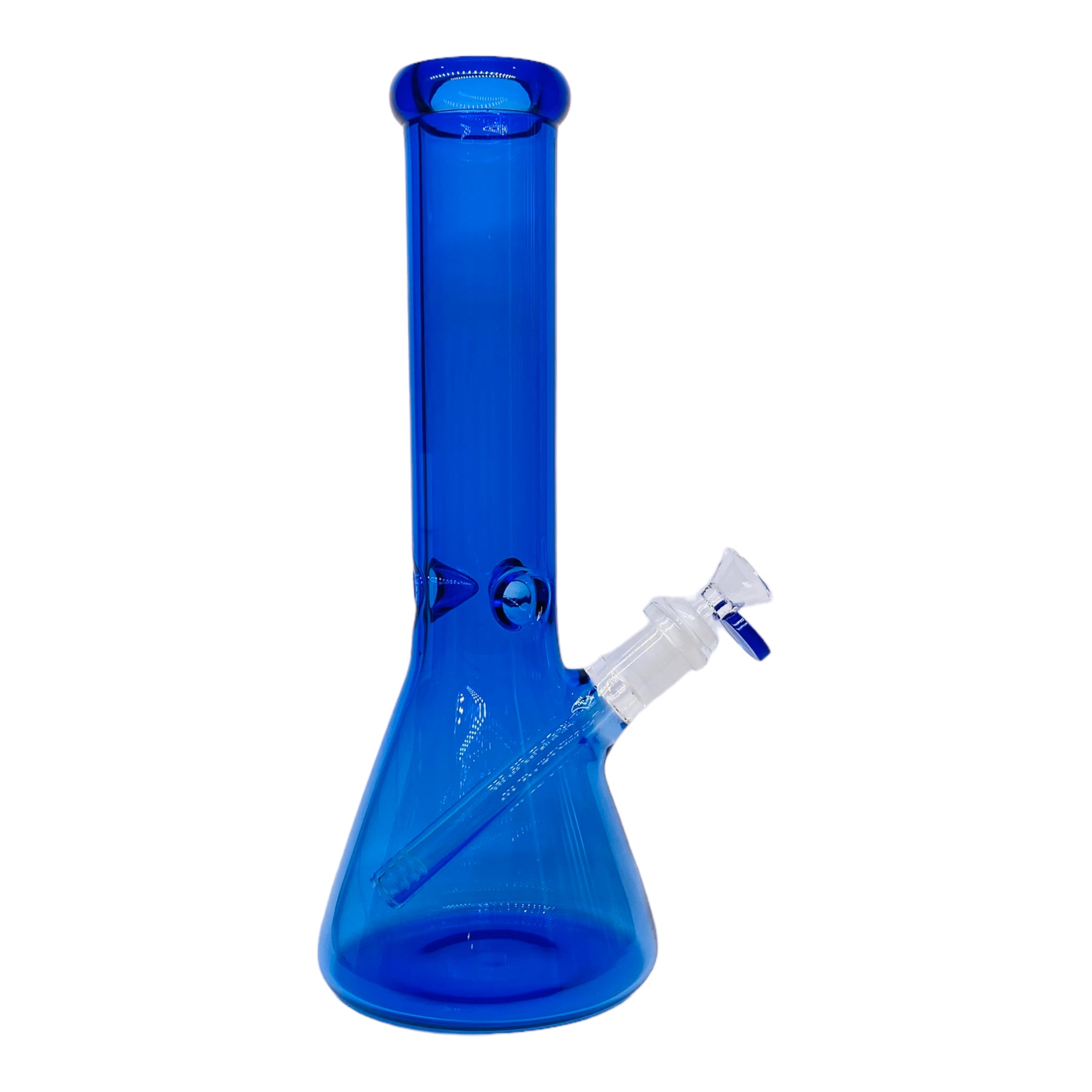 12 Inch Full Cobalt Blue Beaker Base Glass Bong