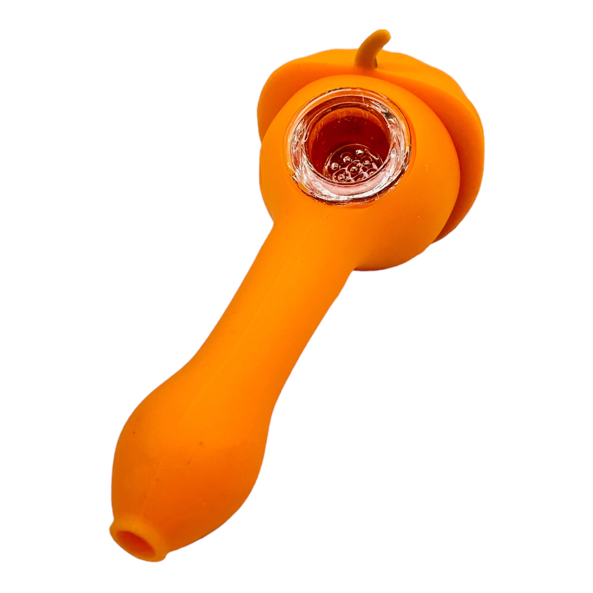 halloween Silicone Jack-o'-lantern Hand Pipe With Multi Hole Bowl