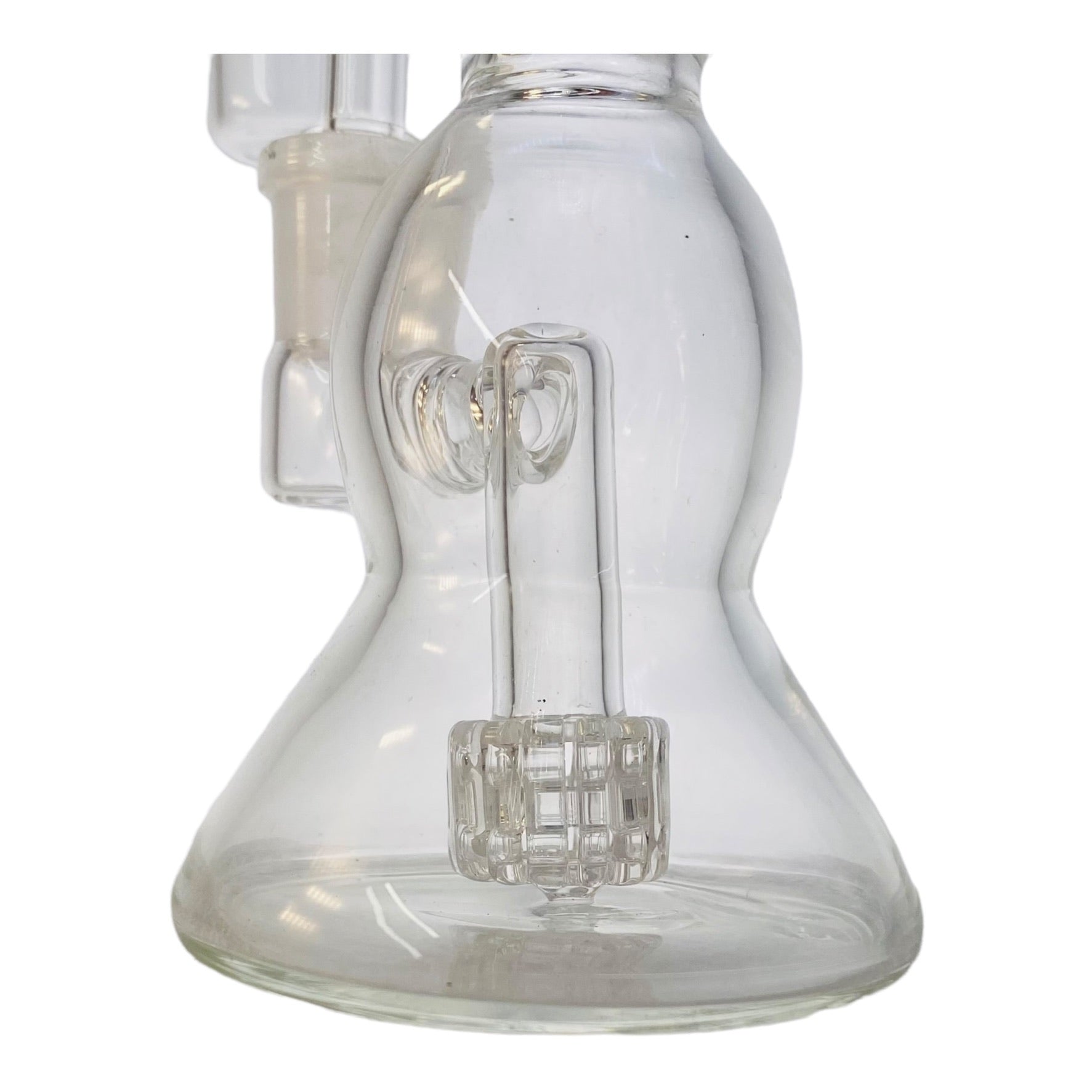 Encore Glass Mini Dab Rig With Color Lip Blue