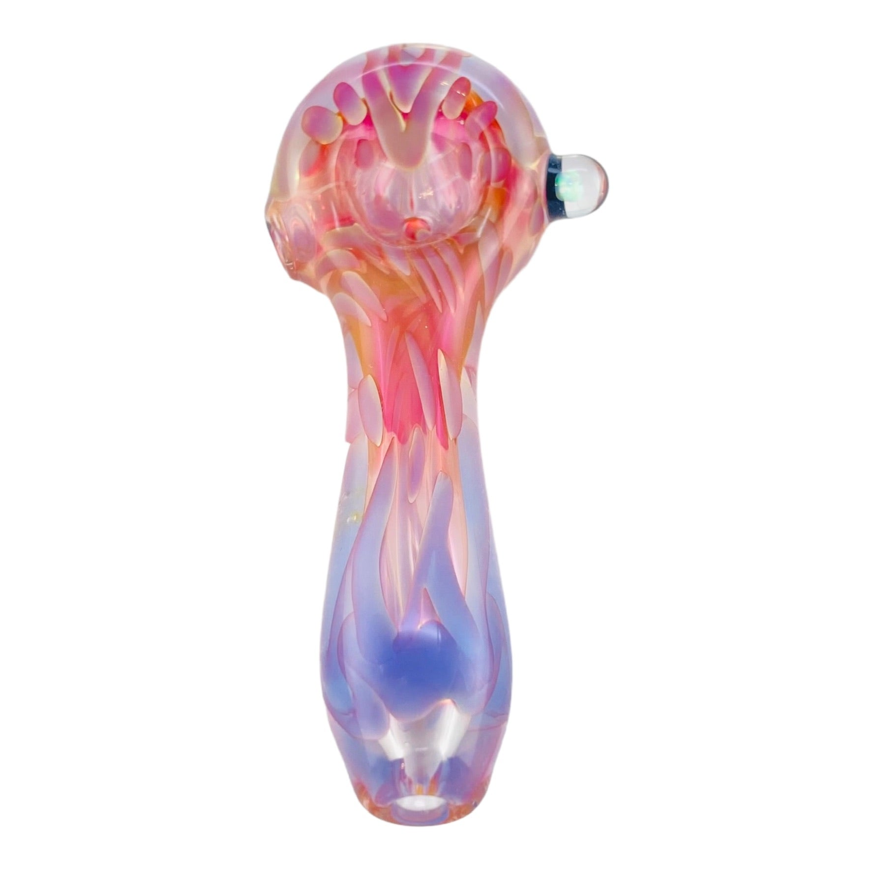 Inside Out Purple Pipe With Pink Fuming & Opal