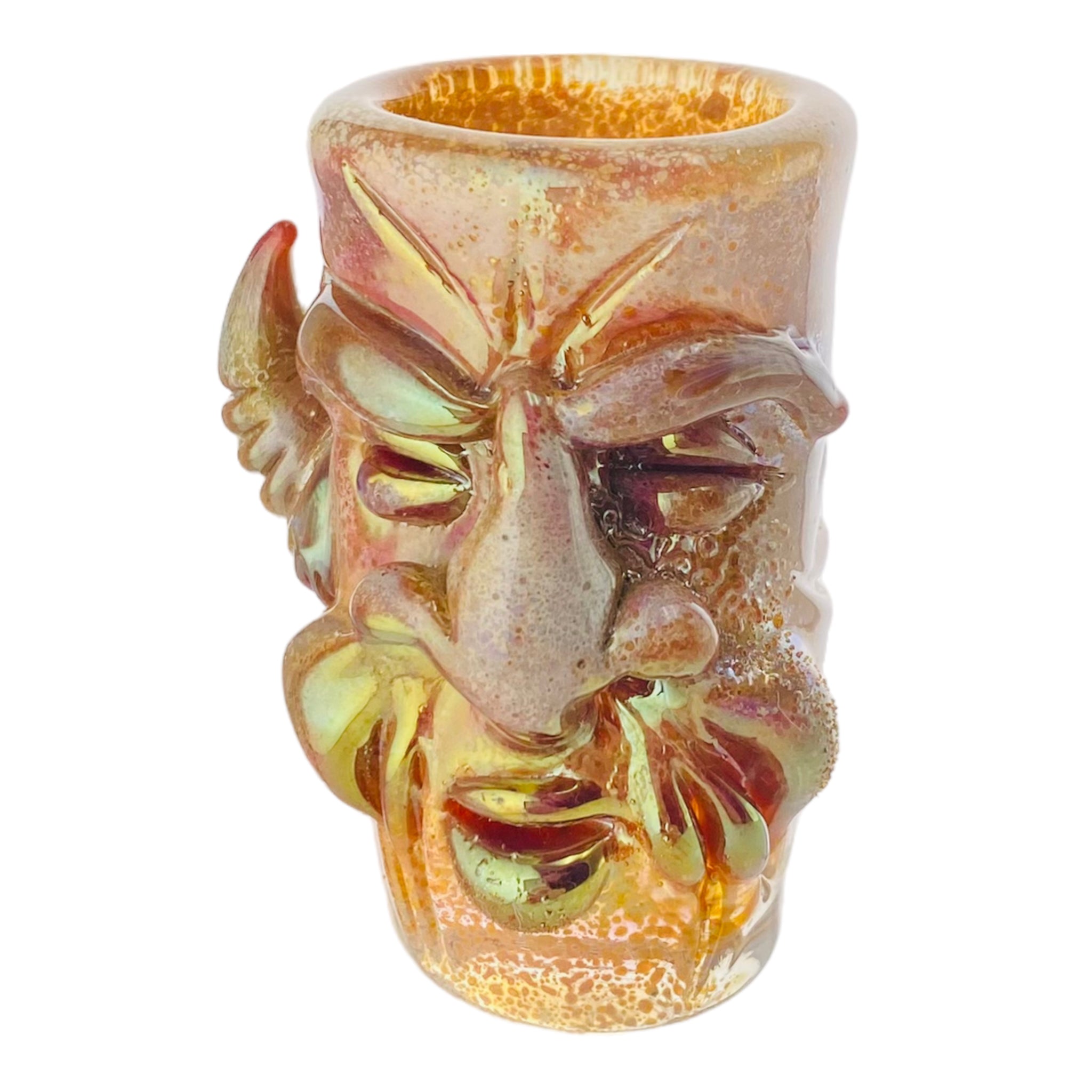 Eli Mazet Glass - Hand Sculpted Face Shot Glass