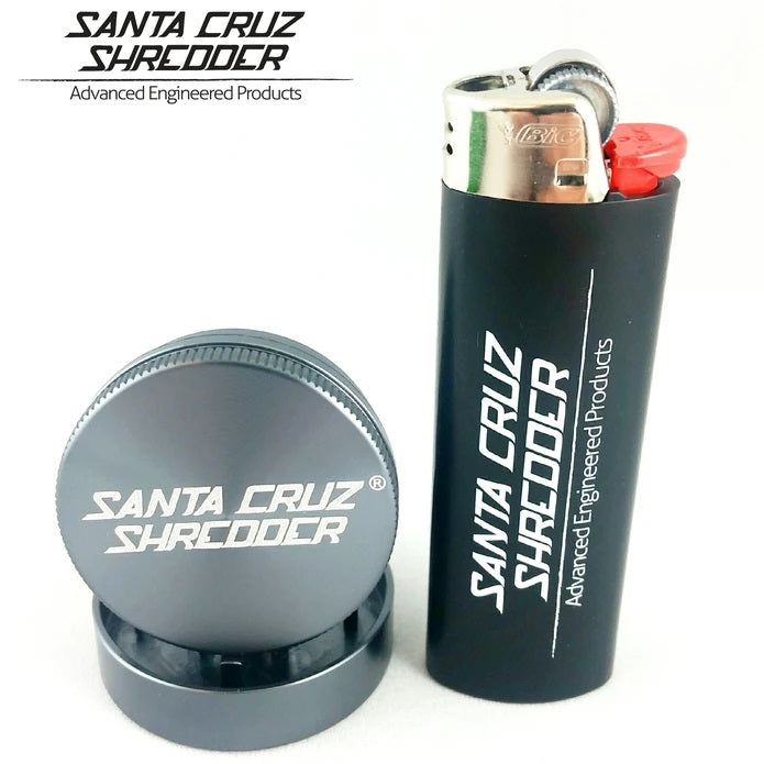 weed grinder Santa Cruz Shredder Grinder Small 2 Piece Grey for sale