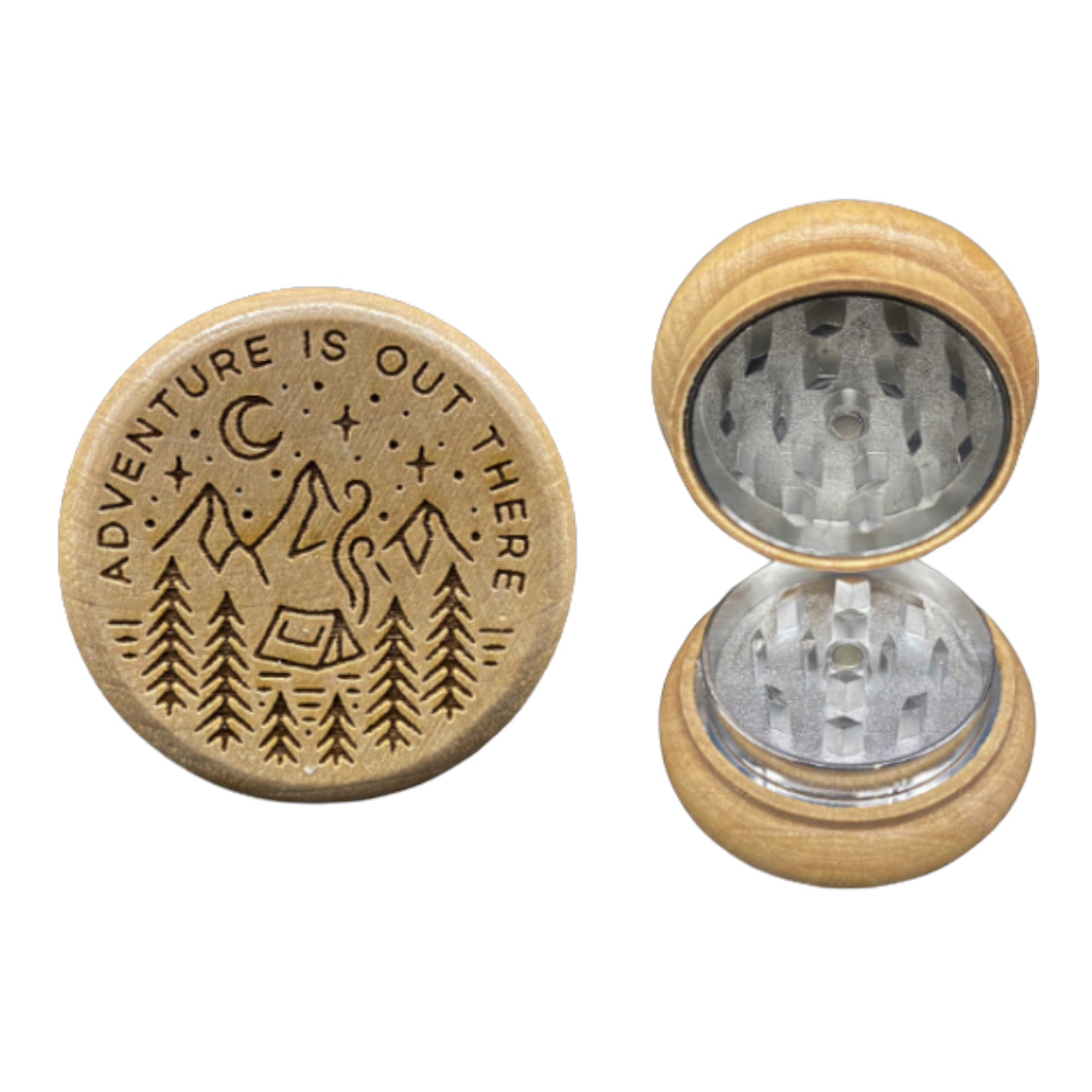 Tahoe Grinderss Adventure Cabin Two Piece Weed Grinder Small