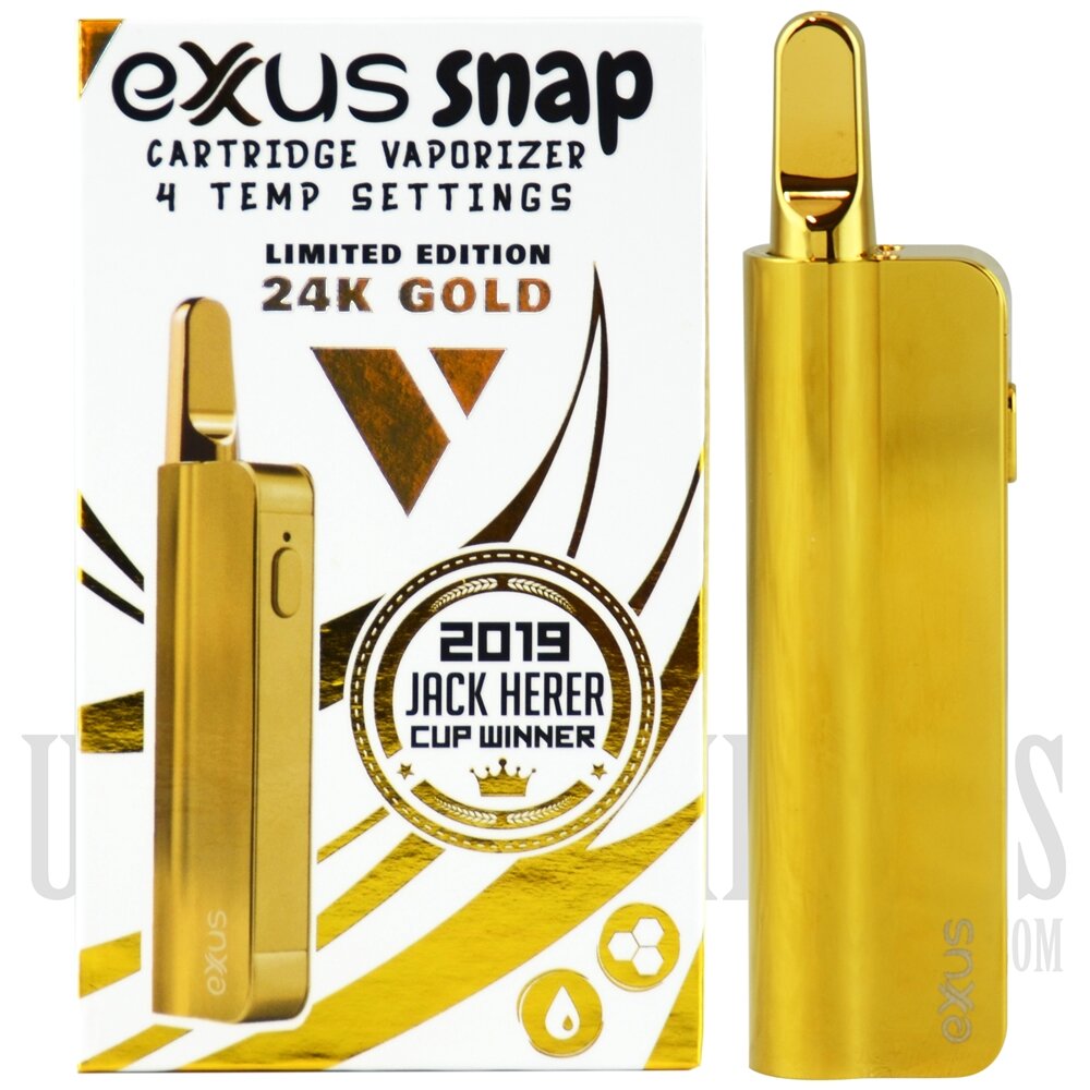 Exxus Snap - Variable Voltage 510 Cartridge Battery - Gold Exxus Snap - Variable Voltage 510 Cartridge Battery - Gold