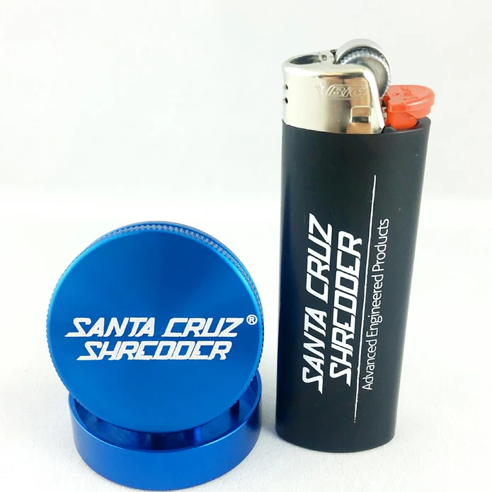 grinder for weed Santa Cruz Shredder Grinder Small 2 Piece Blue for sale